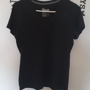 2/ 25 Nike Dri-Fit Black V-neck